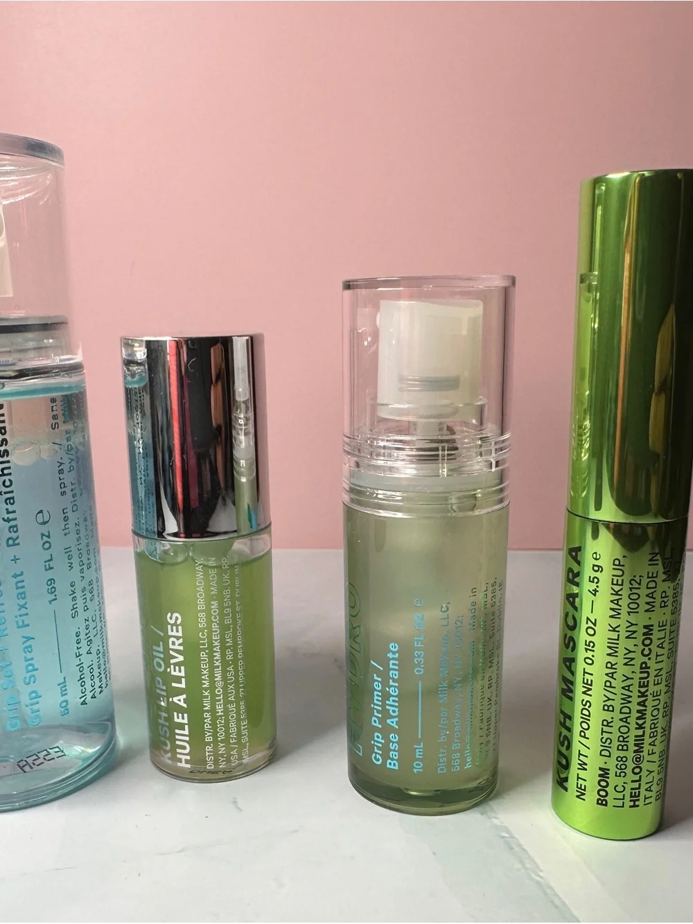 MILK Makeup Hydrating Primer ,setting spray,mascara and lip oil